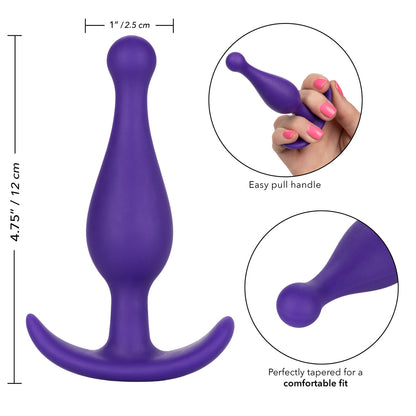 Booty Rocker Silicone Plug - Purple