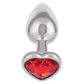 Bijou Petit Plug Coeur Rubis