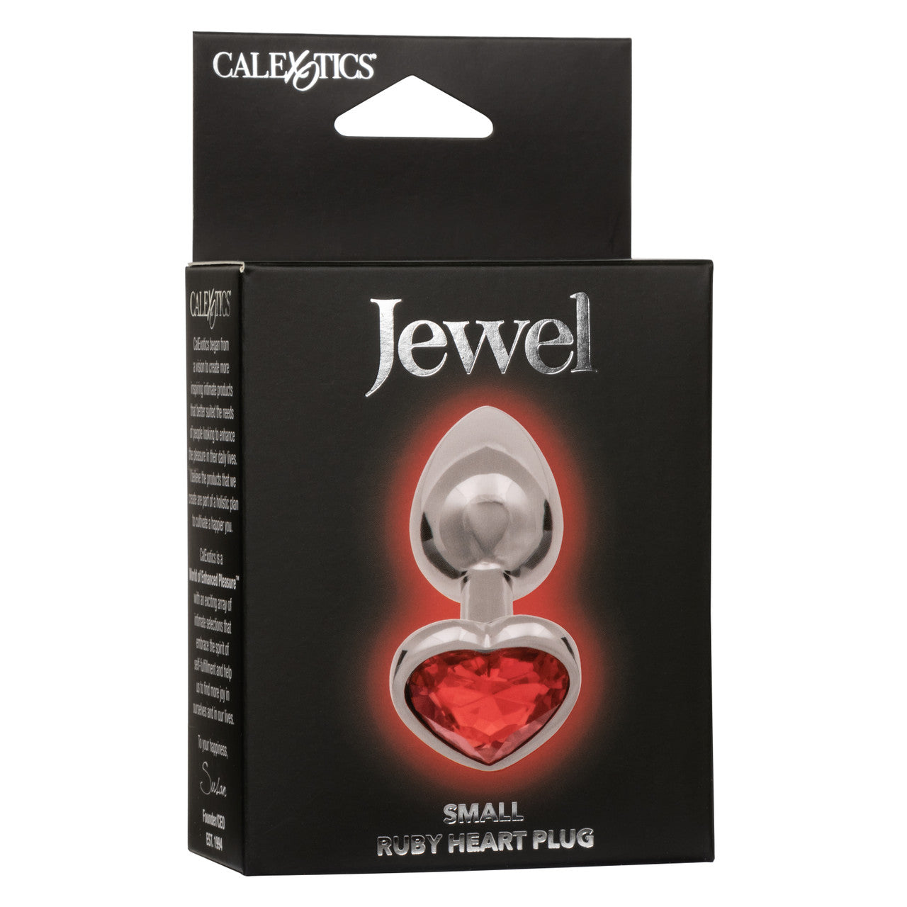 Bijou Petit Plug Coeur Rubis