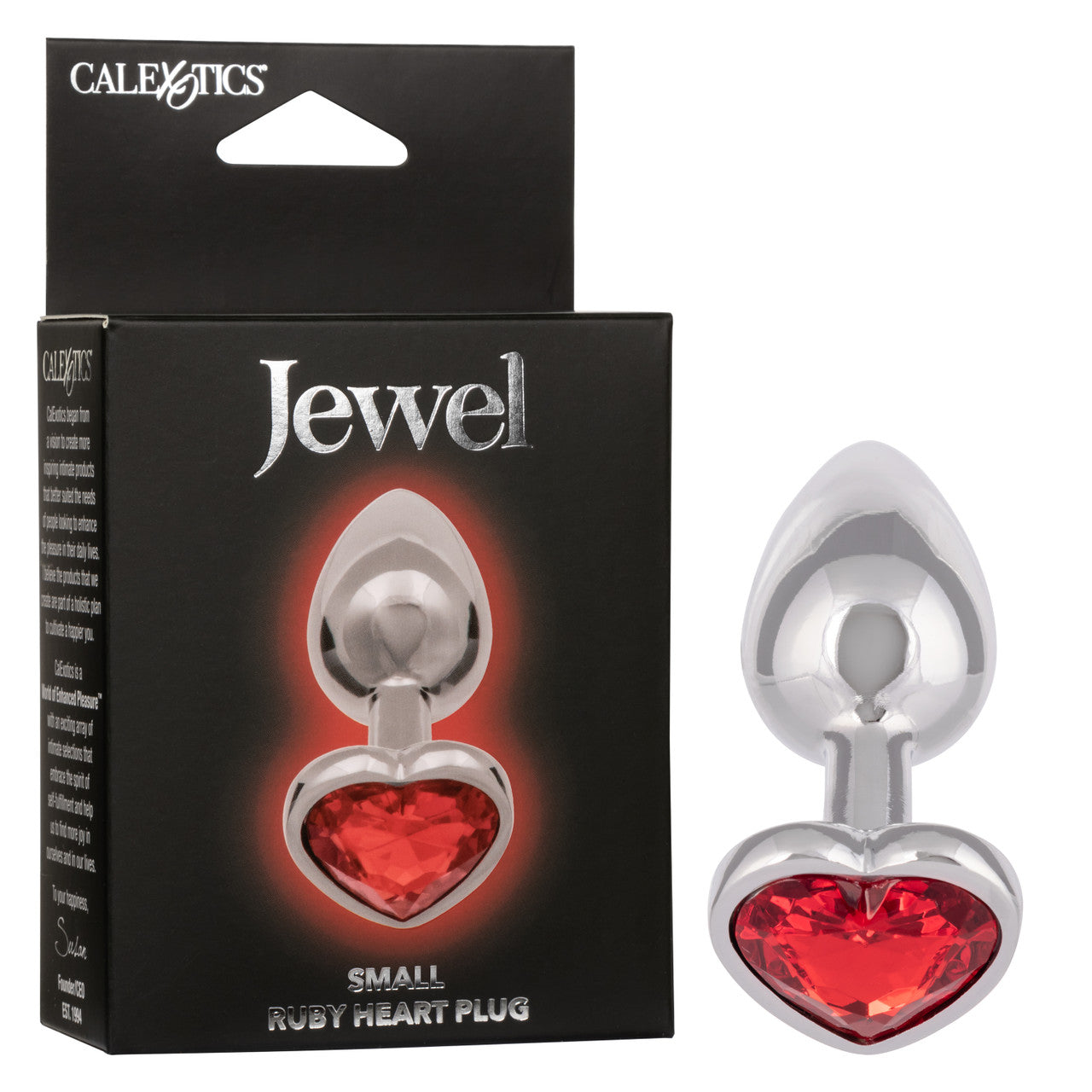 Bijou Petit Plug Coeur Rubis
