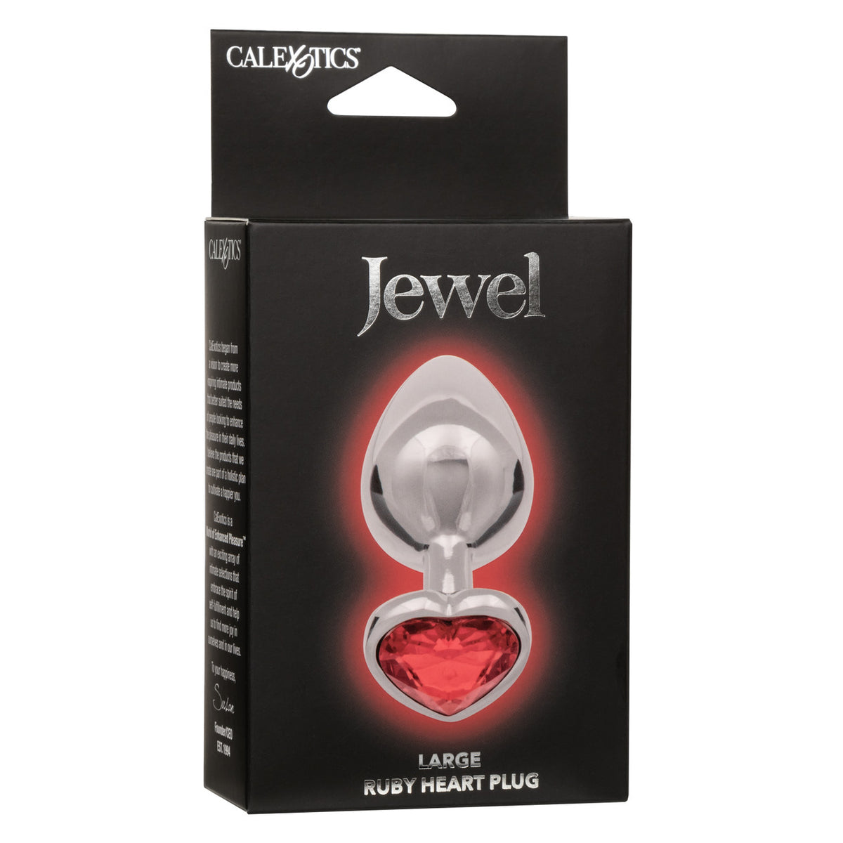 Bijou Grand Plug Coeur Rubis