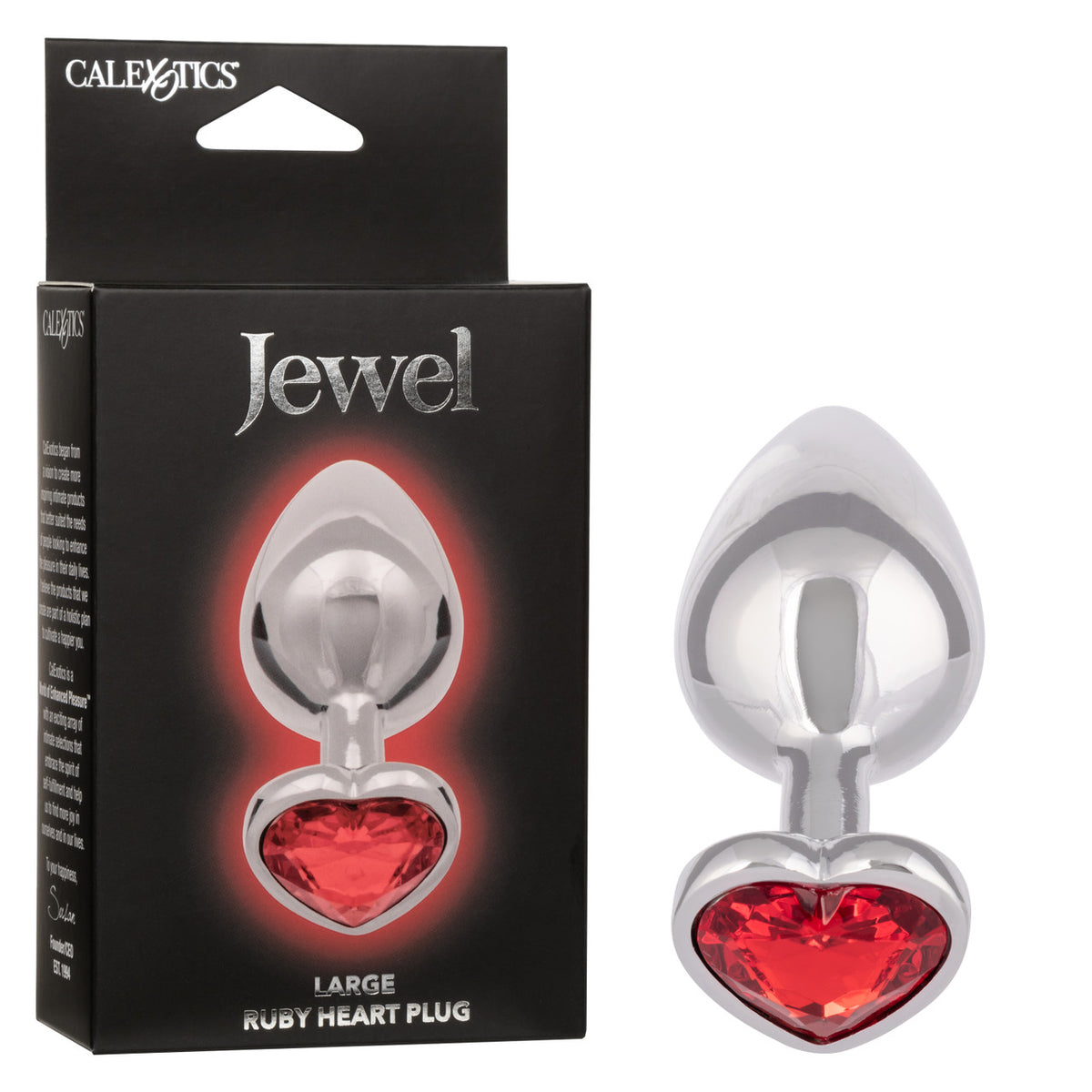Bijou Grand Plug Coeur Rubis