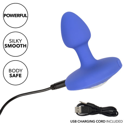 Cheeky Gems Small Rechargeable Vibrating Probe - Blue - Thorn & Feather