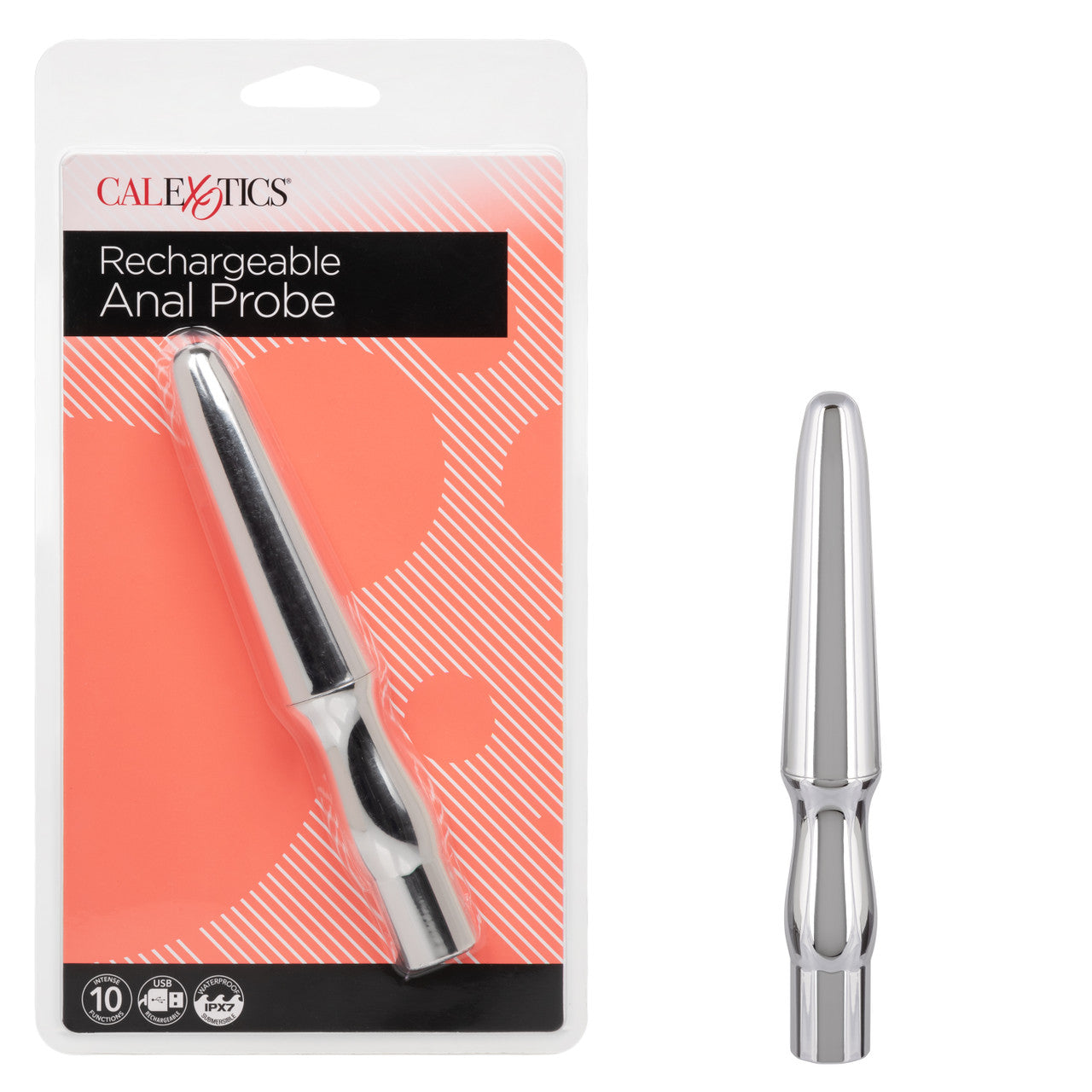 CalExotics Rechargeable Anal Probe - Silver
