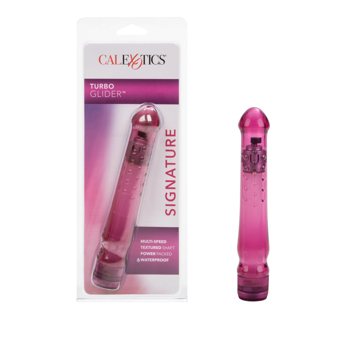 Waterproof Turbo Glider Vibrator - Raspberry - Thorn & Feather
