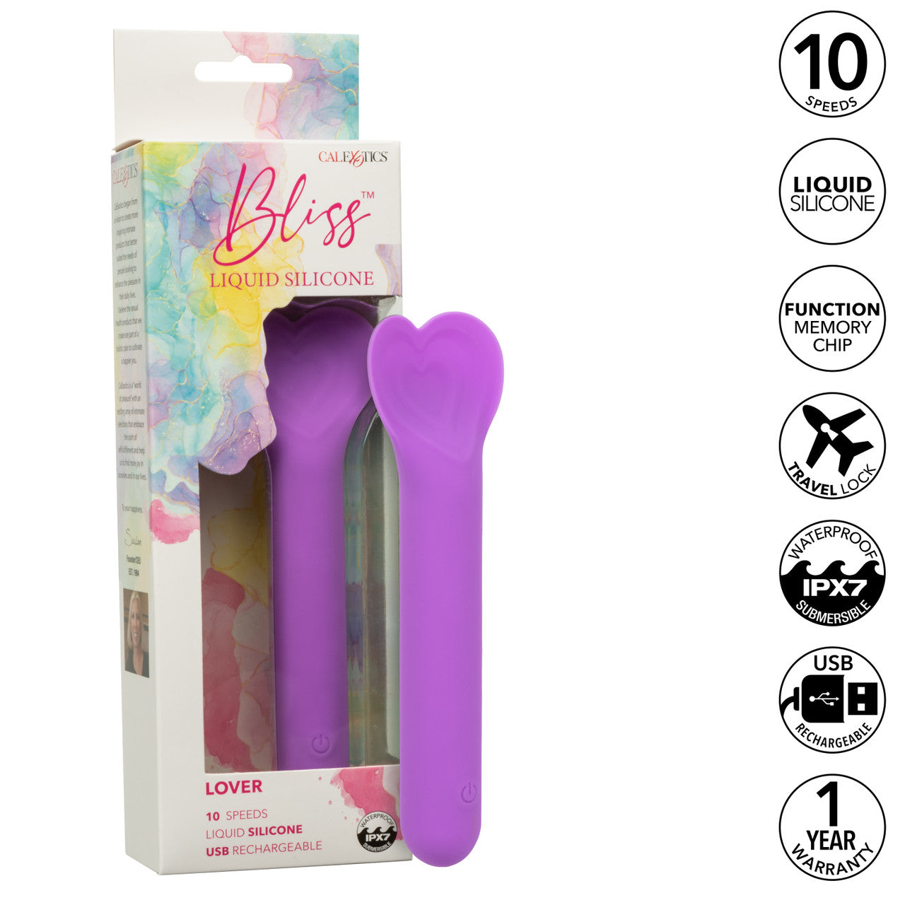 Vibromasseur Bliss en silicone liquide pour amoureux 