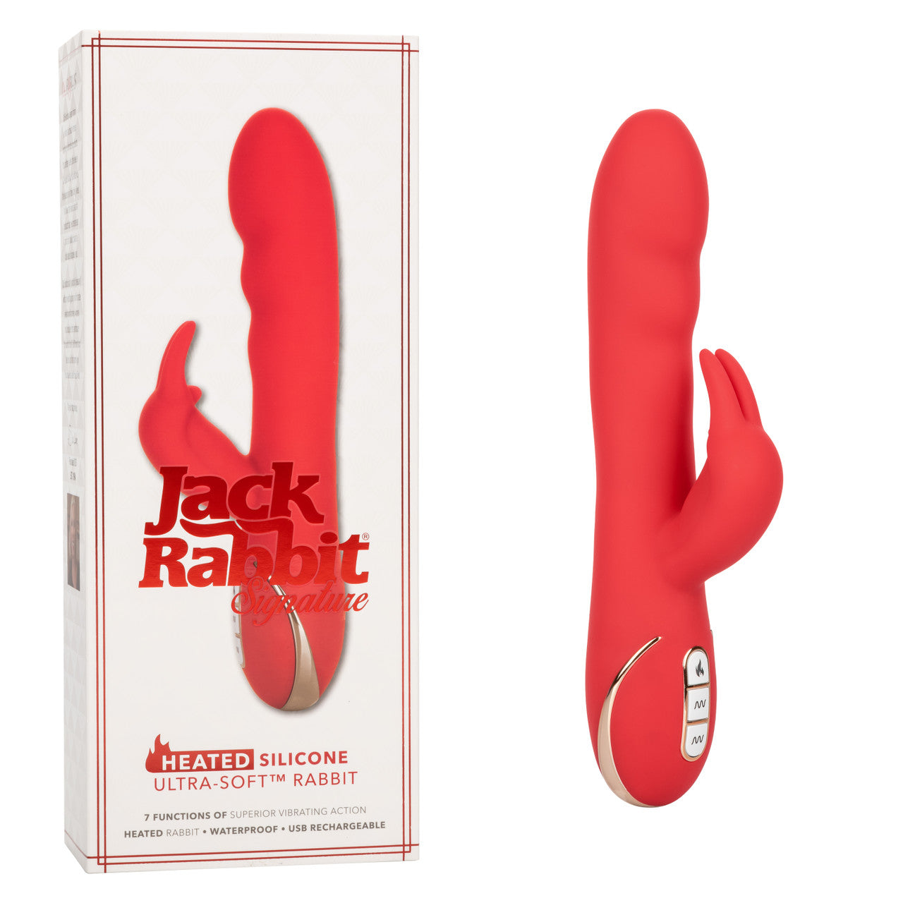 Jack Rabbit Signature Heated Silicone Ultra-Soft Rabbit - Thorn & Feather