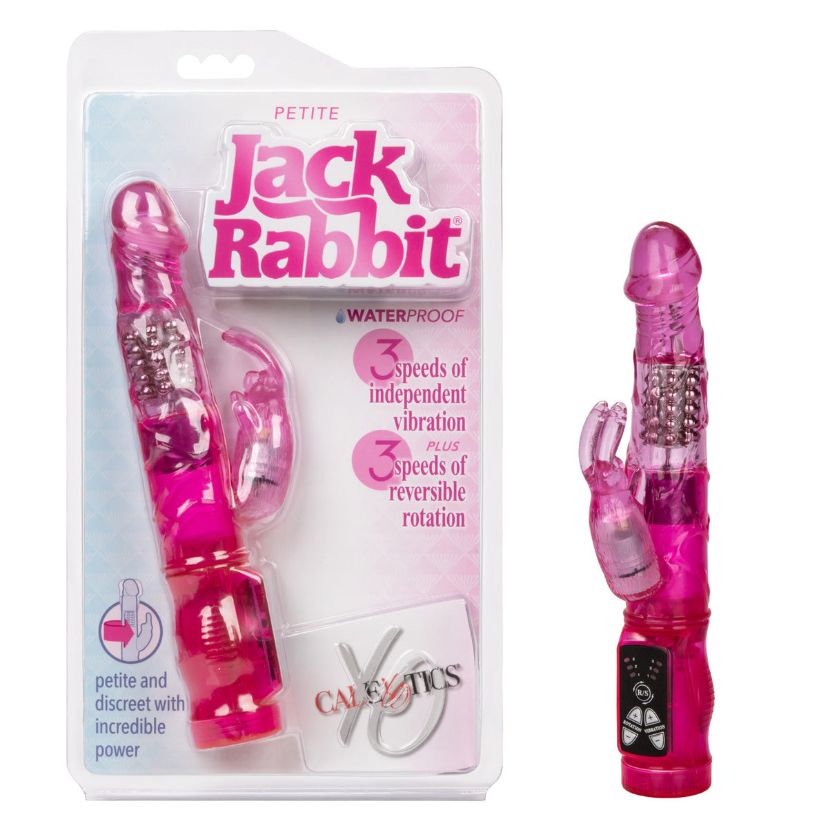 Vibromasseur Jack Rabbit Petite de CalExotics - Rose 