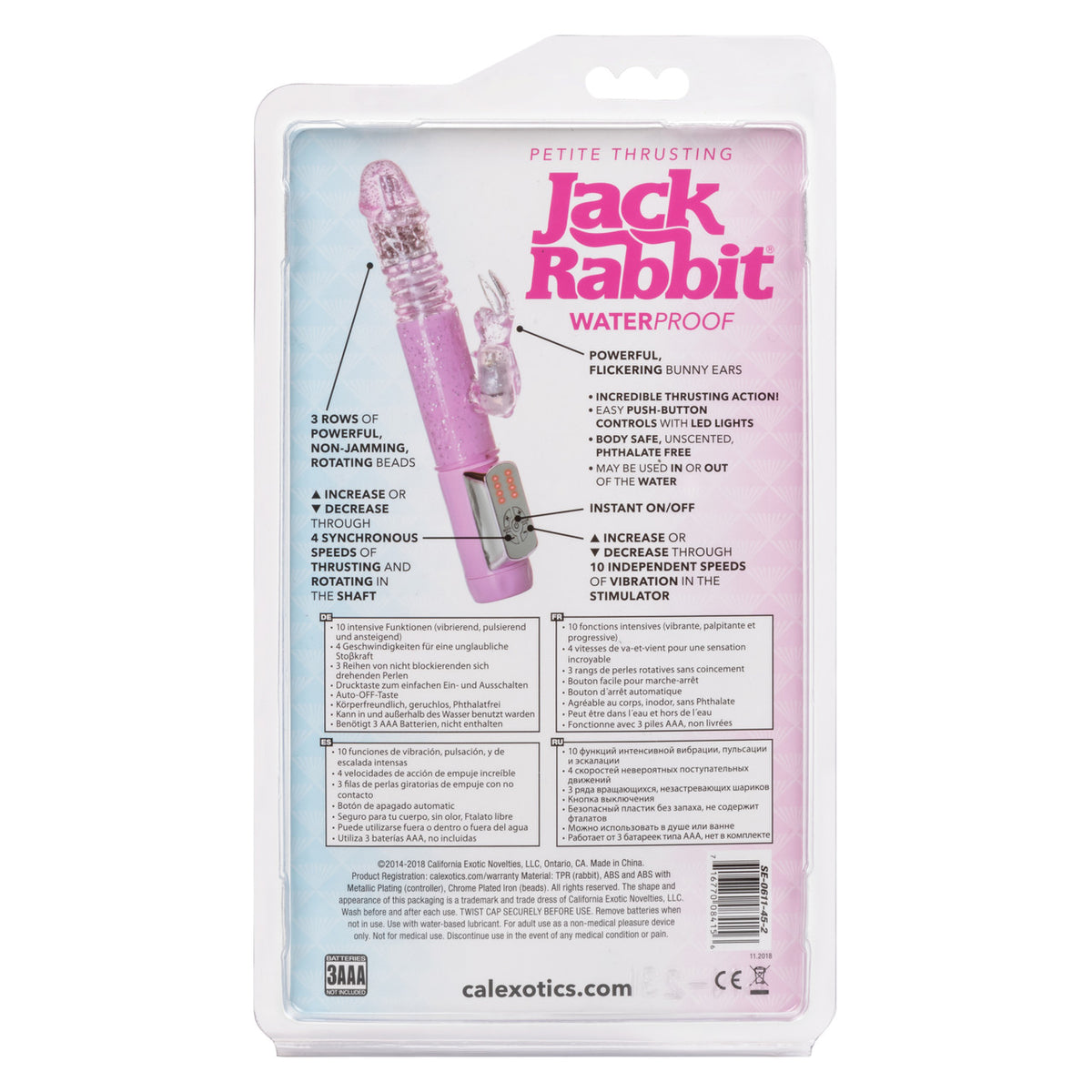 Vibromasseur Jack Rabbit CalExotics Petite - Rose 