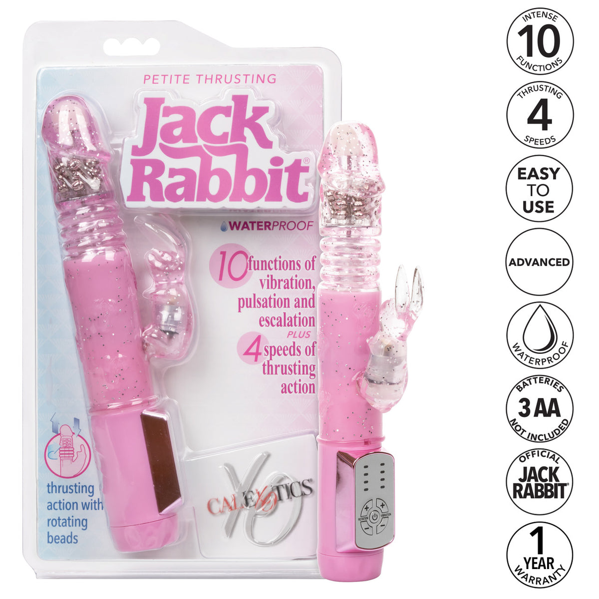 Vibromasseur Jack Rabbit CalExotics Petite - Rose 