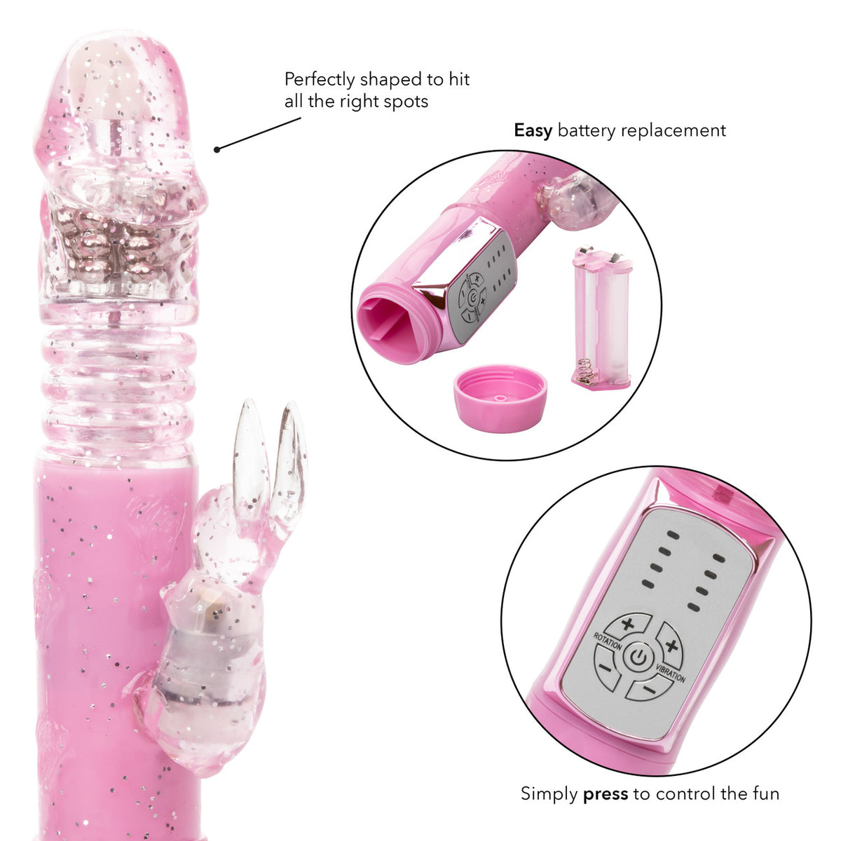 Vibromasseur Jack Rabbit CalExotics Petite - Rose 