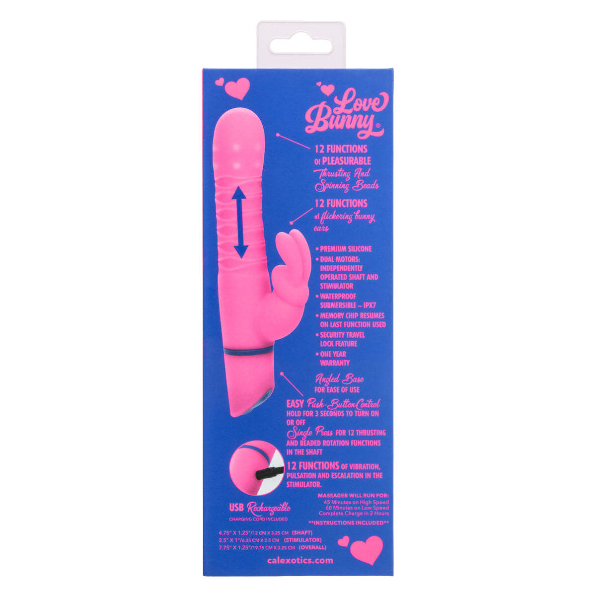 Love Bunny Beaded Spin Bunny Vibrator