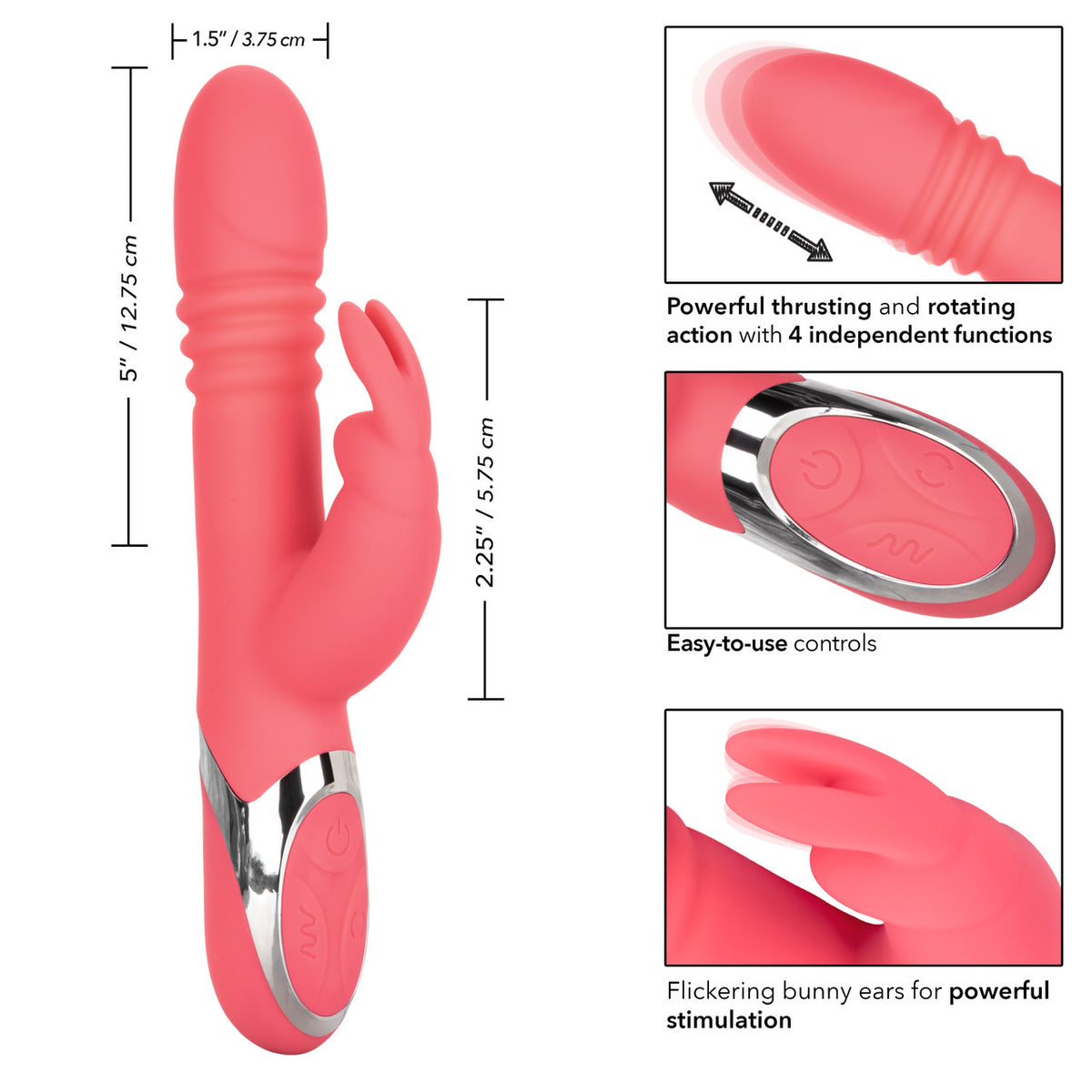 Vibromasseur à poussée en silicone Enchanted Exciter 