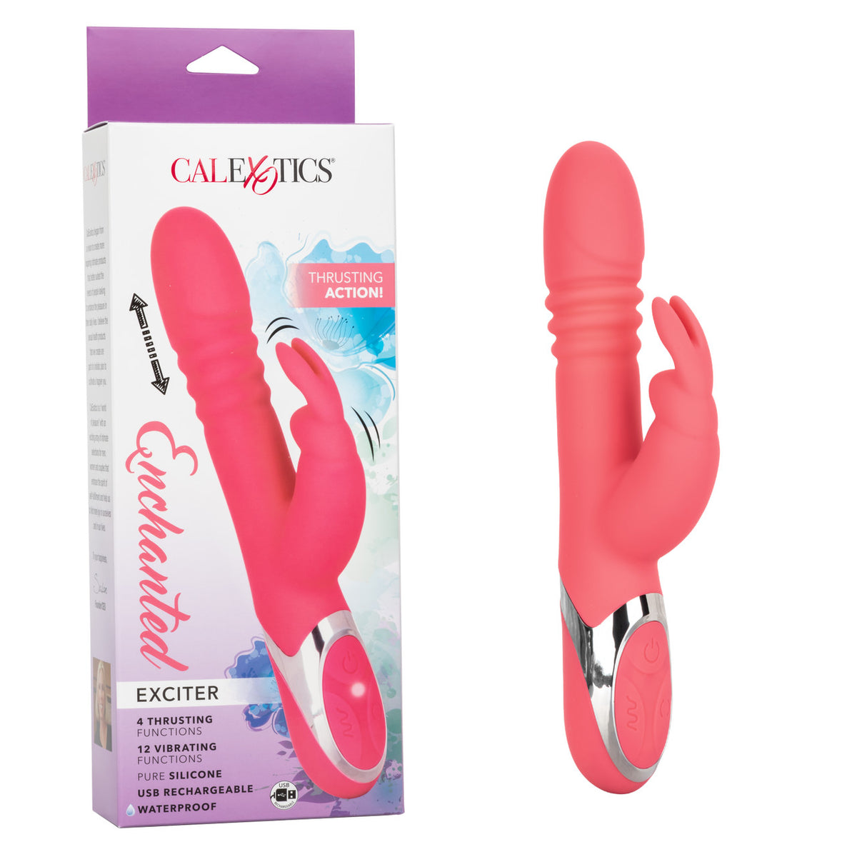 Vibromasseur à poussée en silicone Enchanted Exciter 