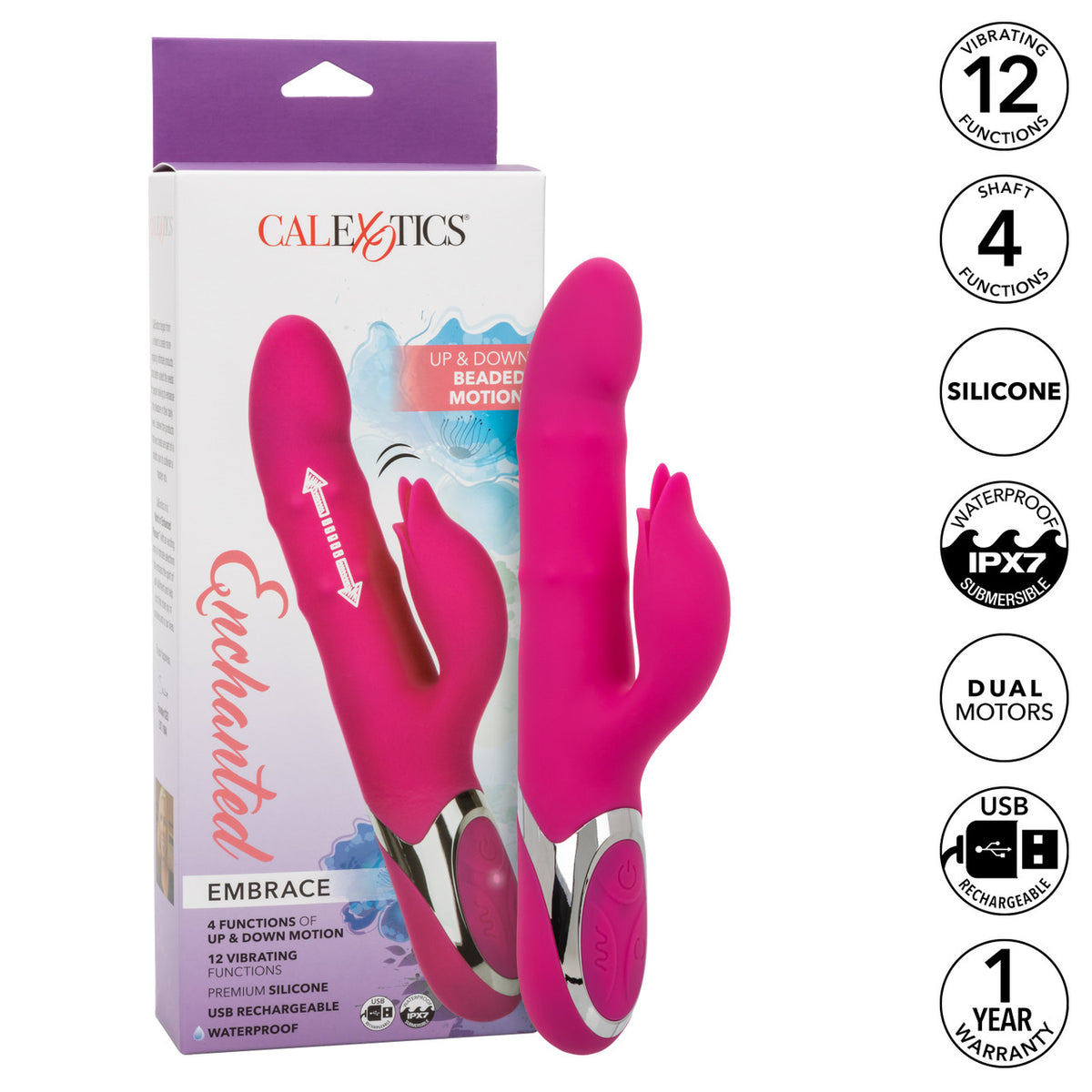 CalExotics Enchanted Embrace Vibromasseur de lapin 