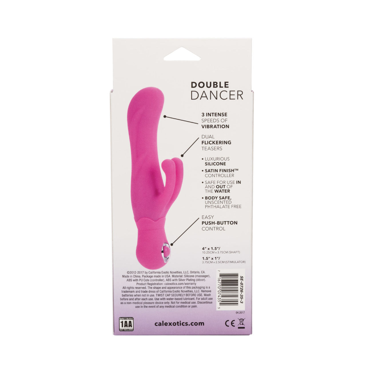 Posh Silicone Double Dancer G-Spot Vibe - Pink