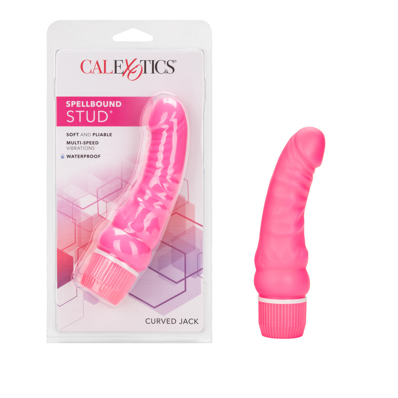 Spellbound Stud Curved Jack Vibrator - Pink - Thorn & Feather