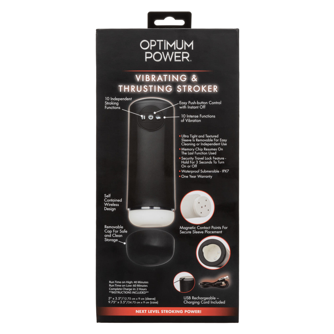 Optimum Power Vibrating & Thruster Stroker - Thorn & Feather