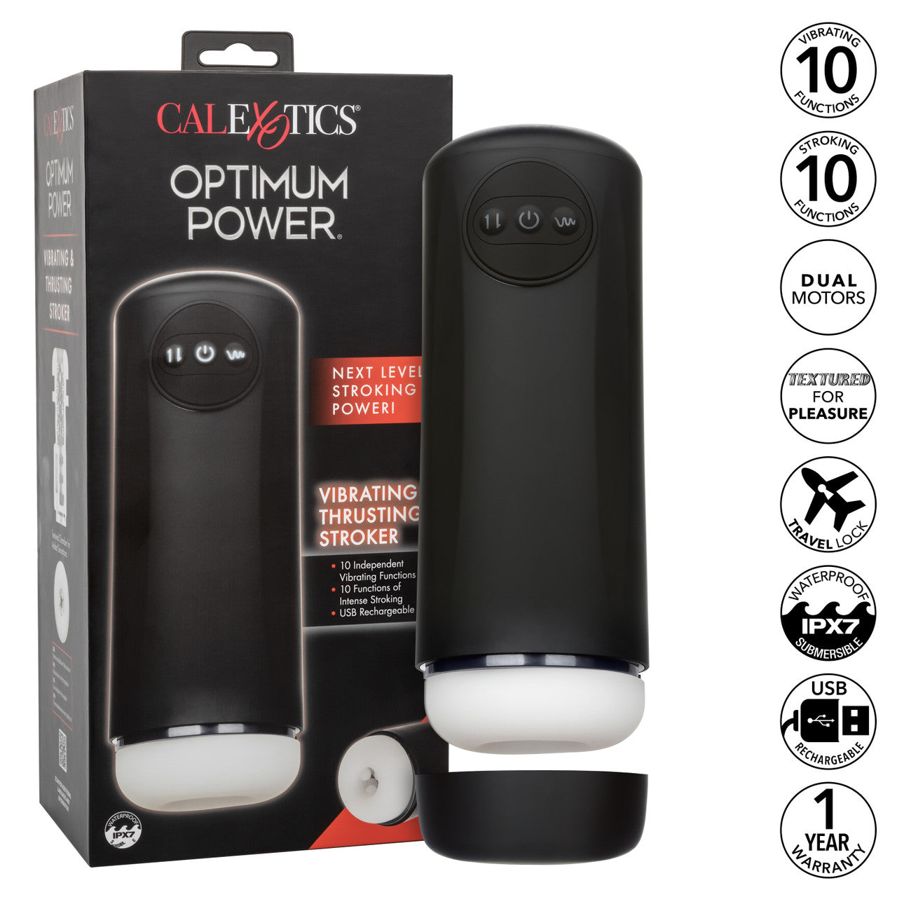 Optimum Power Vibrating & Thruster Stroker - Thorn & Feather