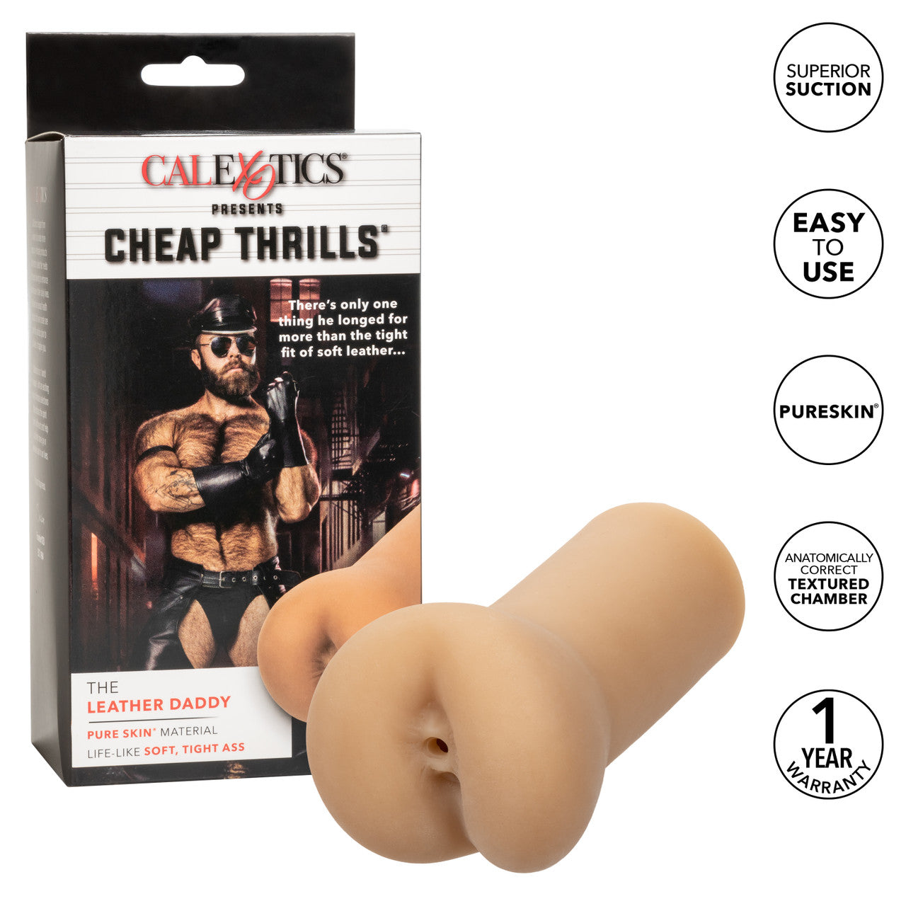 Cheap Thrills The Leather Daddy PureSkin Stroker