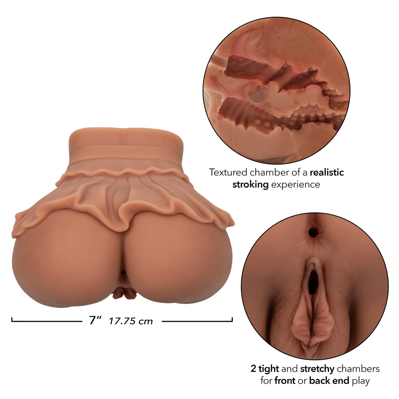 Frissons pas chers Le PureSkin Stroker de la reine du retour à la maison