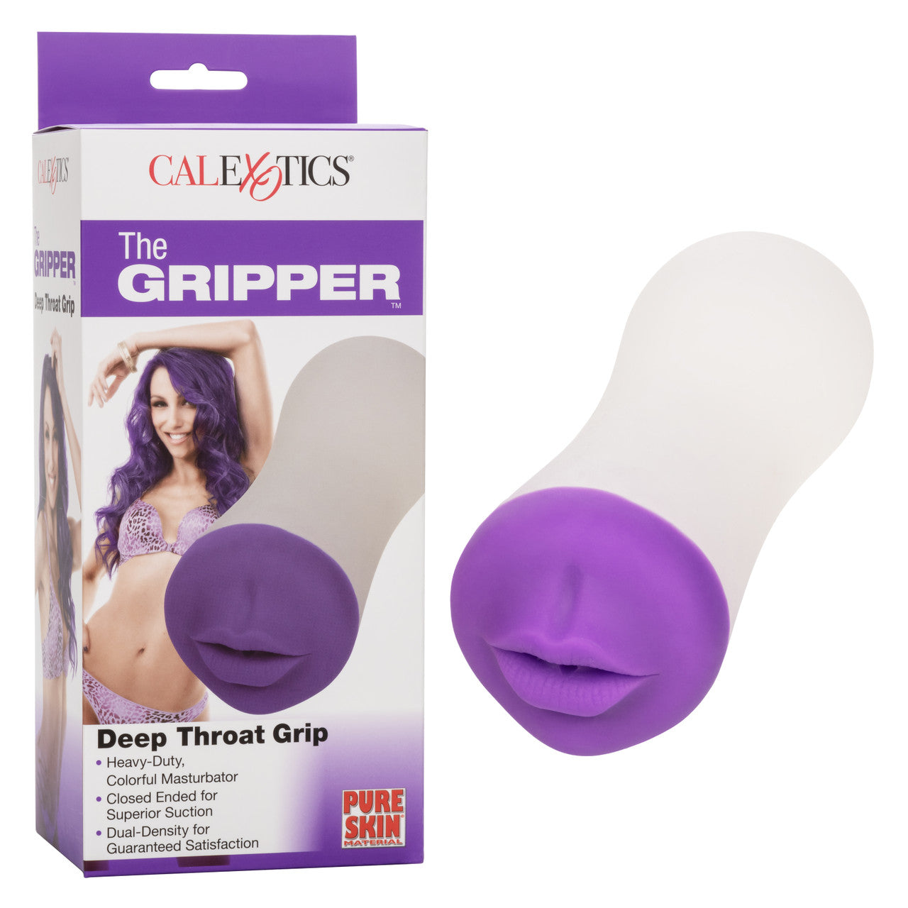 The Gripper Deep Throat Grip Masutbator - Purple - Thorn & Feather