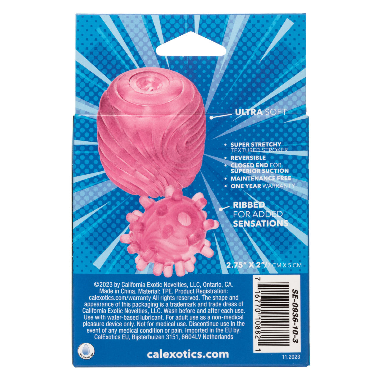 Masturbateur de Poche Texturé Pop Sock - Rose