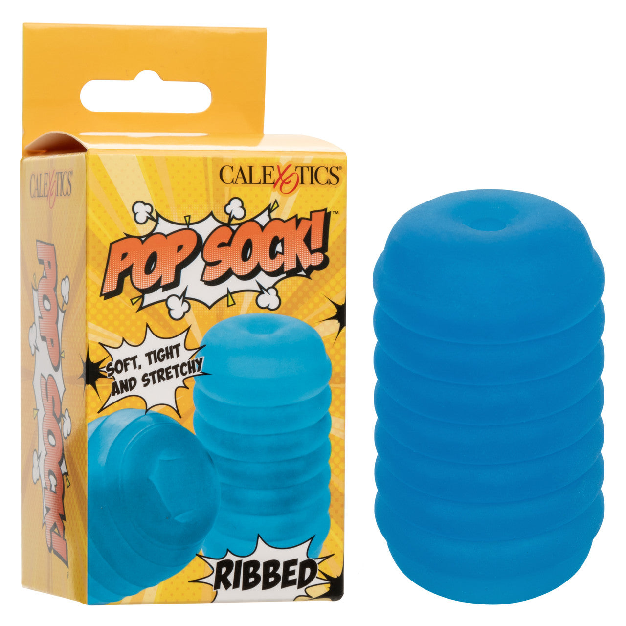 Masturbateur de Poche Cannelé Pop Sock - Bleu