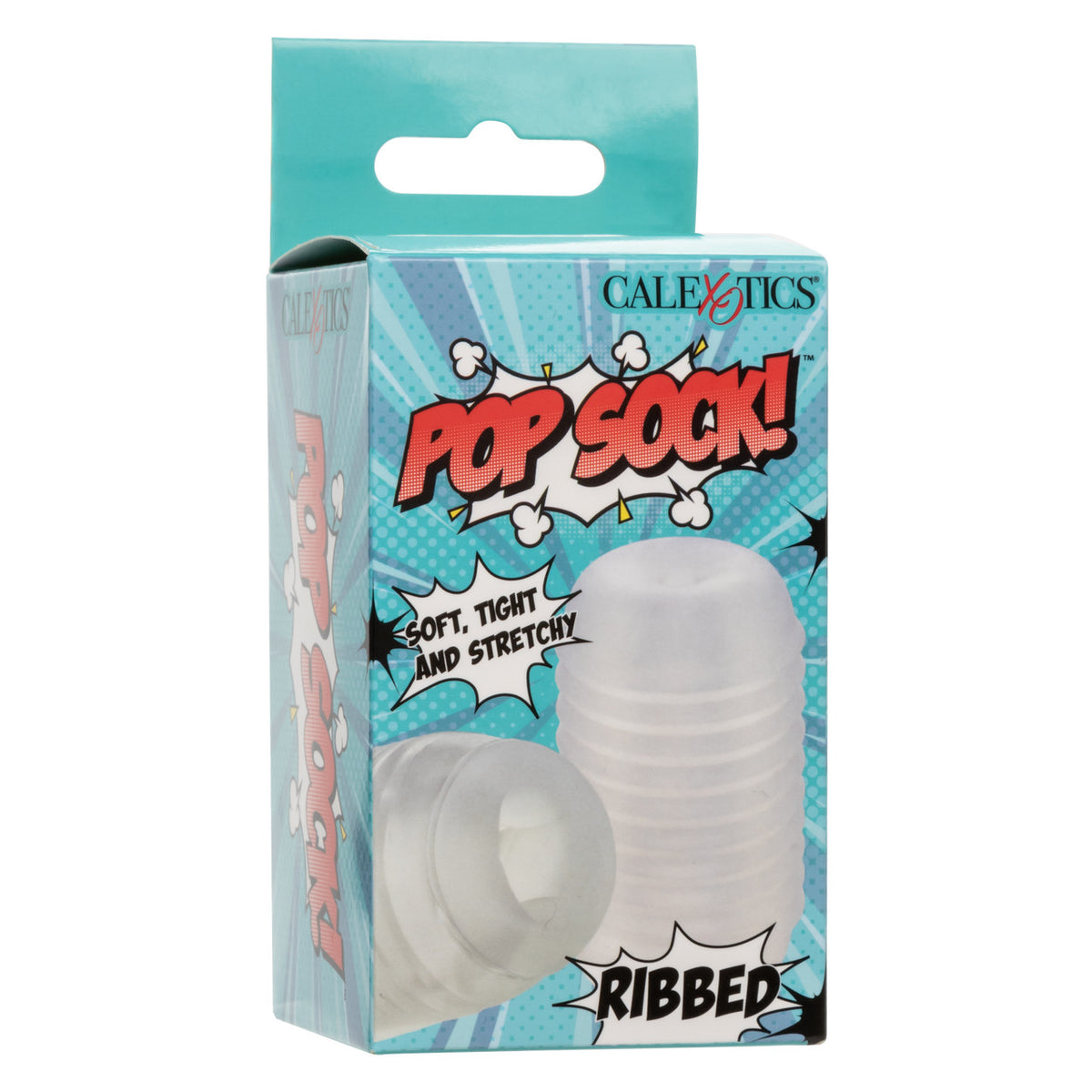 Stroker de poche côtelé Pop Sock - Transparent