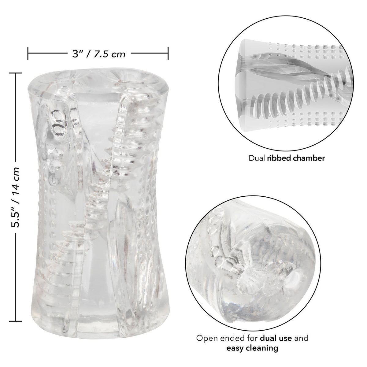 Cyclone Dual Ribbed Stroker - Thorn & Feather