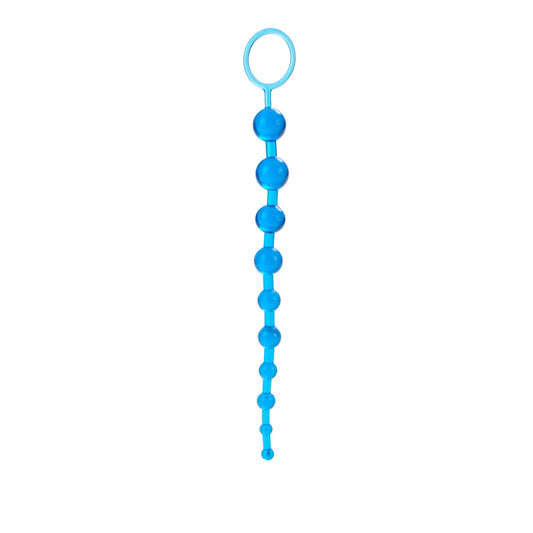 X-10 Anal Beads - Blue - Thorn & Feather