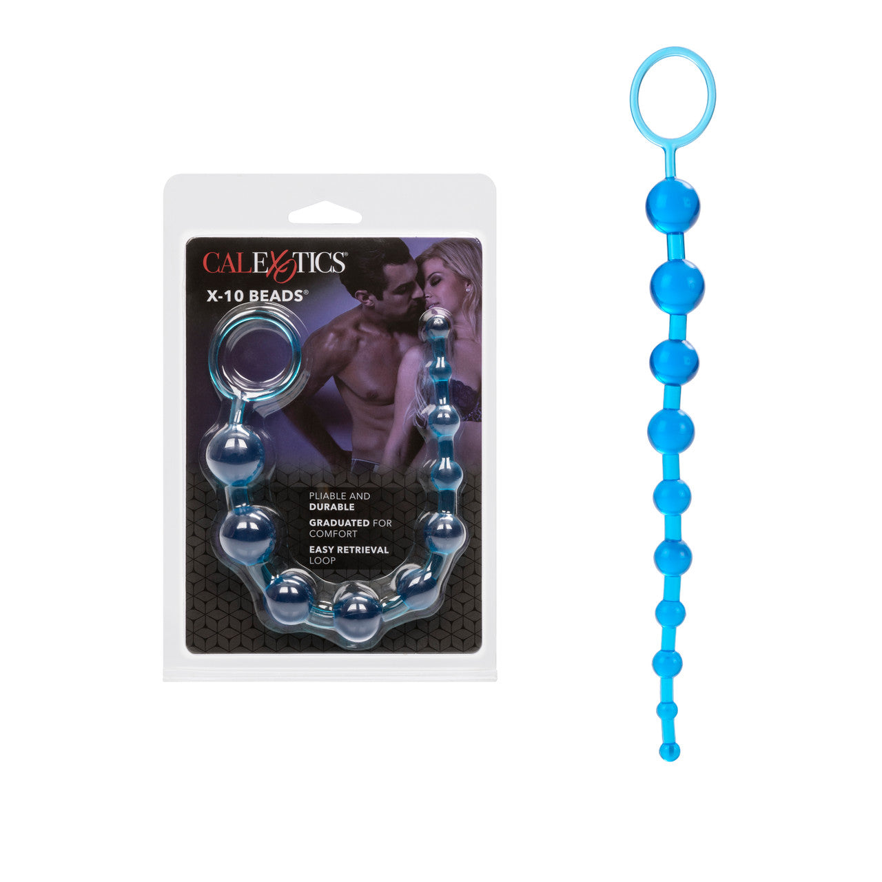 X-10 Anal Beads - Blue - Thorn & Feather