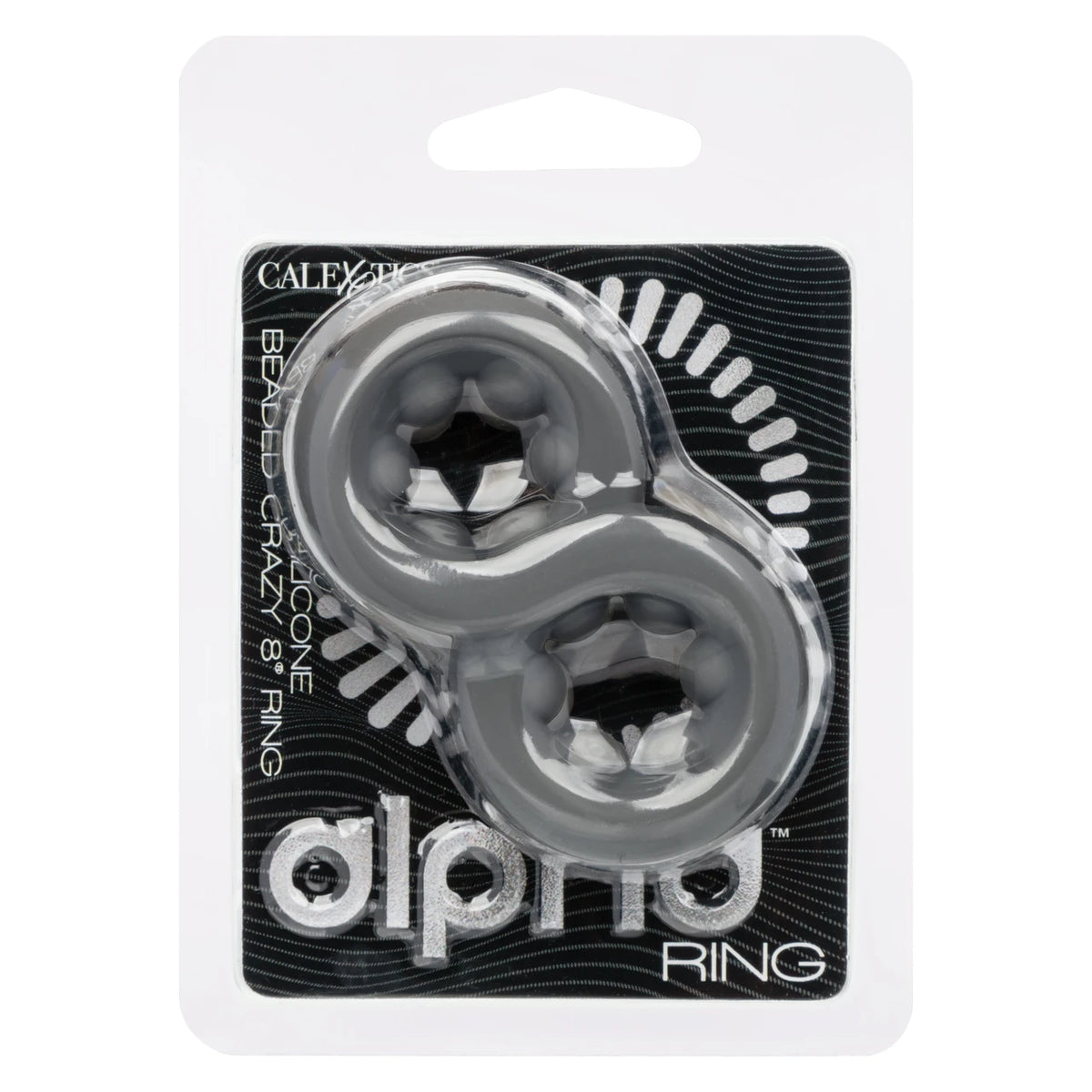 Alpha Liquid Silicone Beaded Crazy-8 Ring