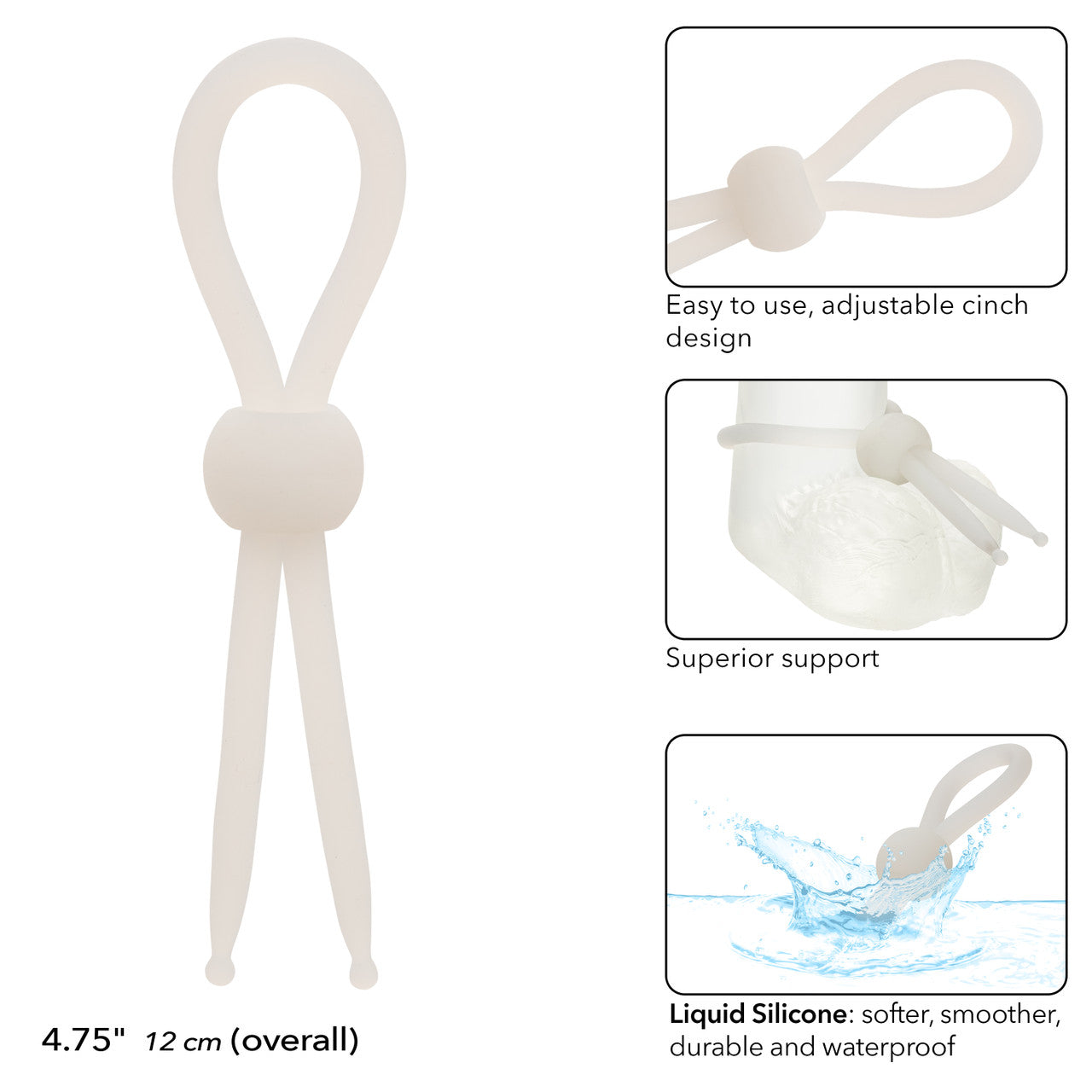 Alpha Liquid Silicone Lasso - Natural