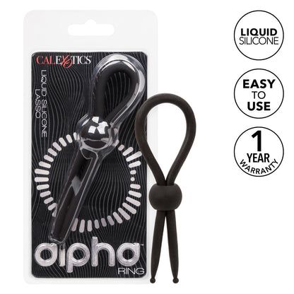 Alpha Liquid Silicone Lasso - Black