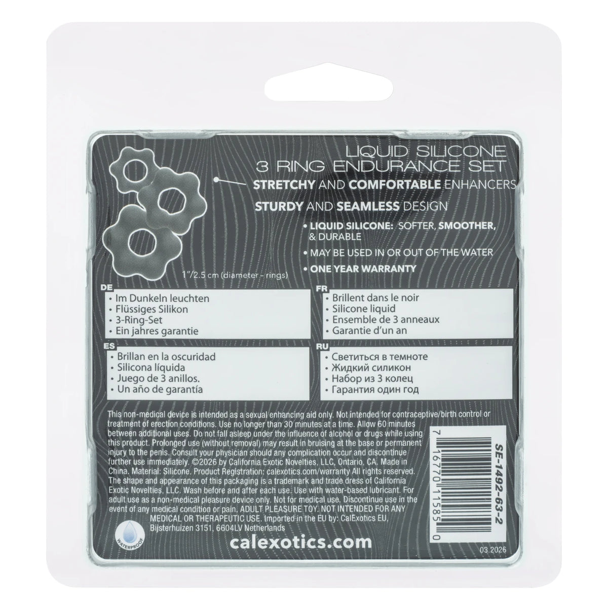 Alpha Liquid Silicone 3 Ring Endurance Set