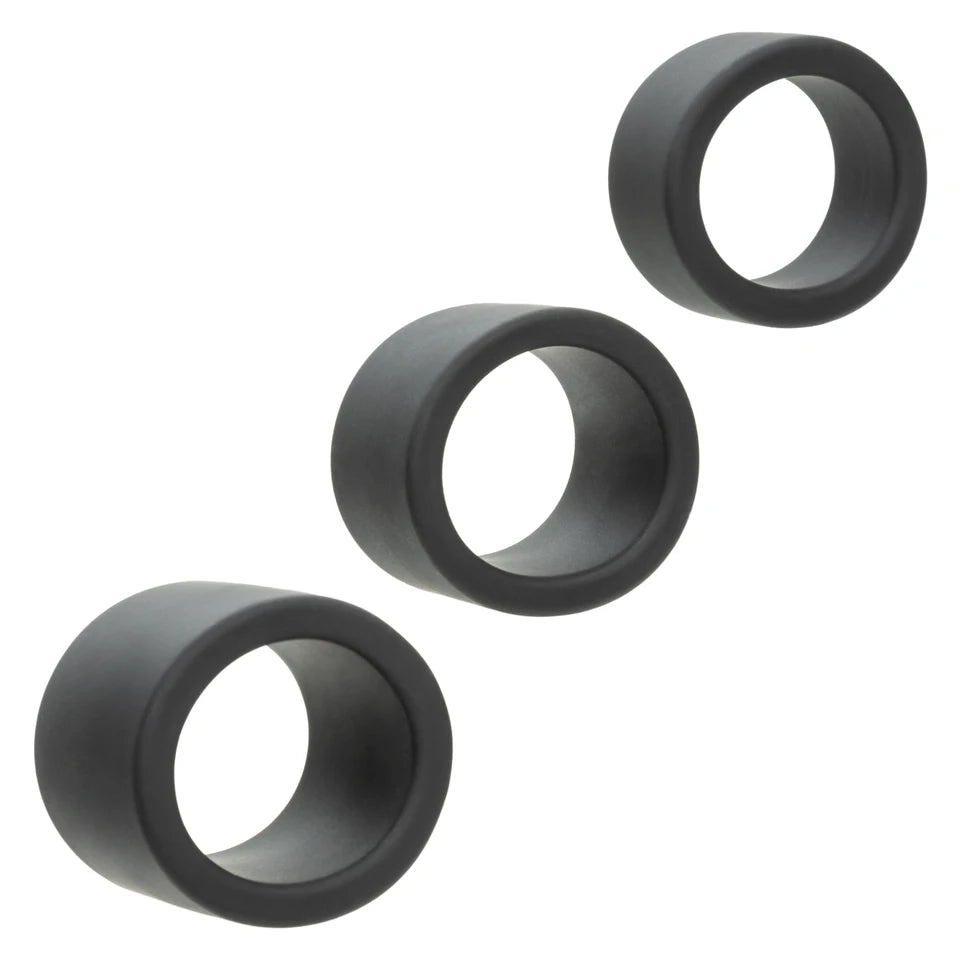 Alpha Liquid Silicone 3 Ring Stamina Set
