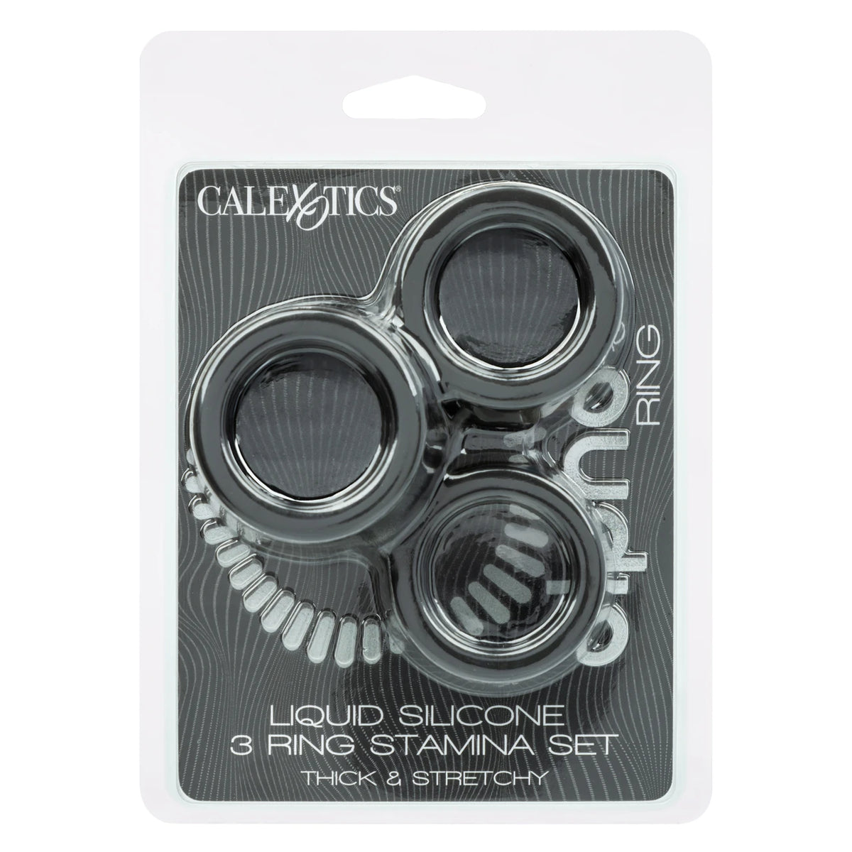 Alpha Liquid Silicone 3 Ring Stamina Set