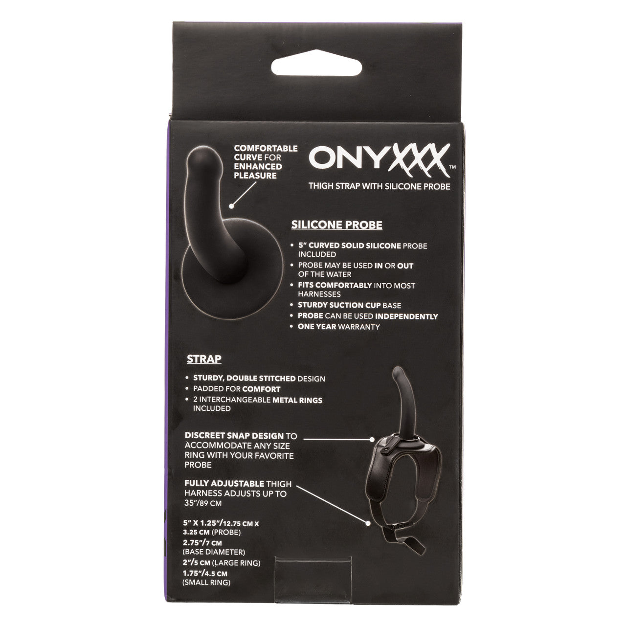 Sangle de cuisse Onyxxx avec sonde en silicone