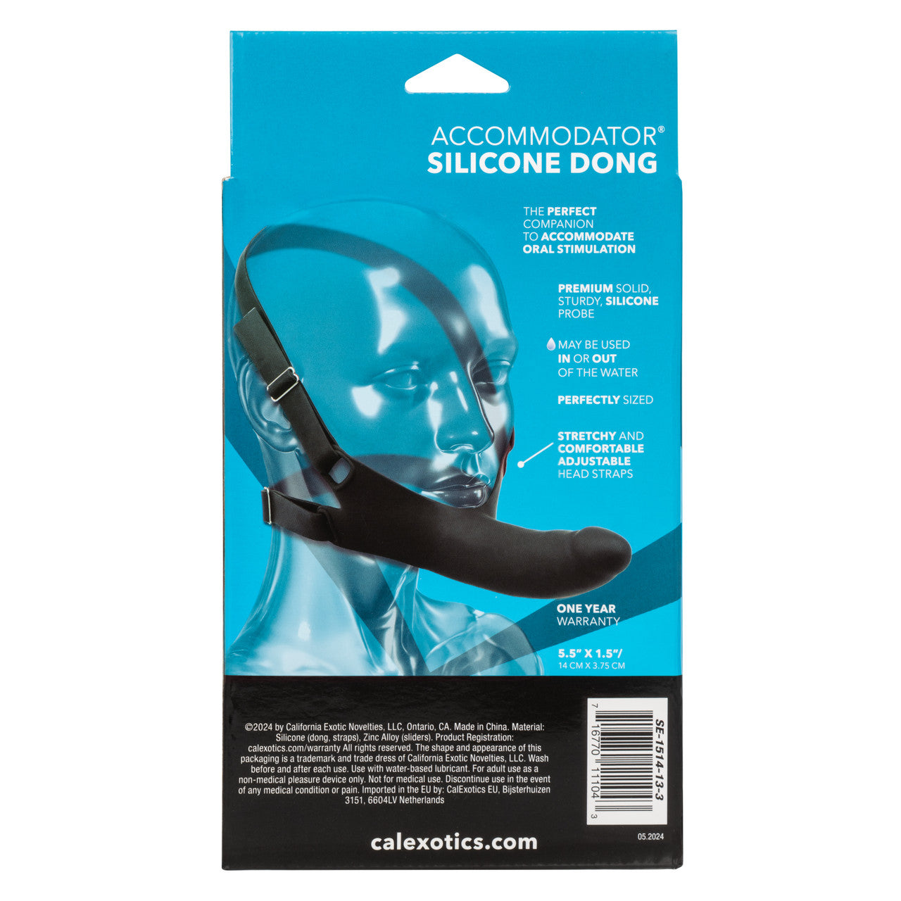 Accommodator Silicone Dong - Black