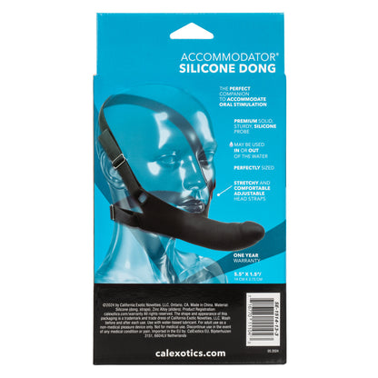 Accommodator Silicone Dong - Black