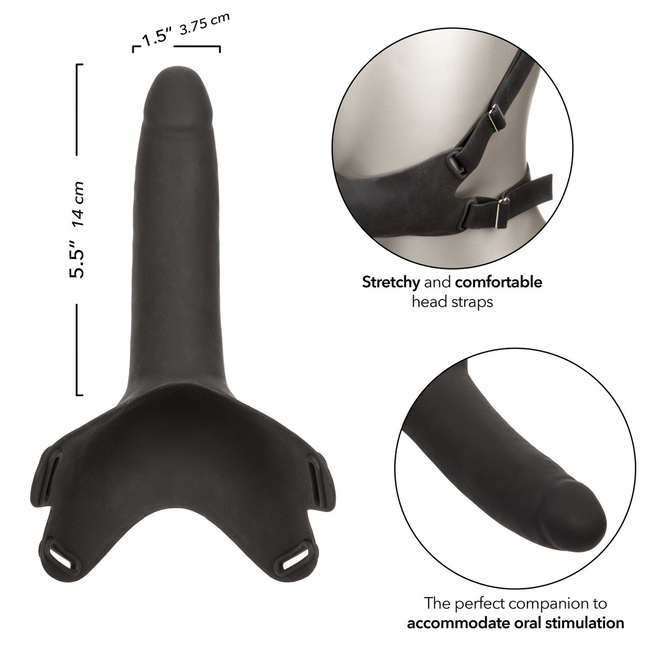 Accommodator Silicone Dong - Black