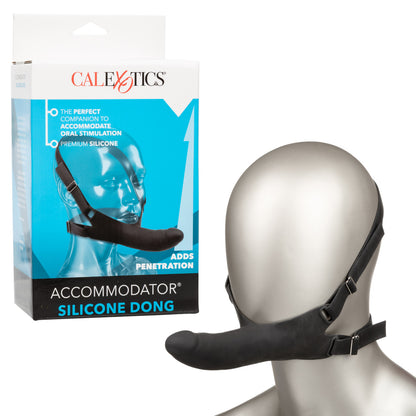 Accommodator Silicone Dong - Black