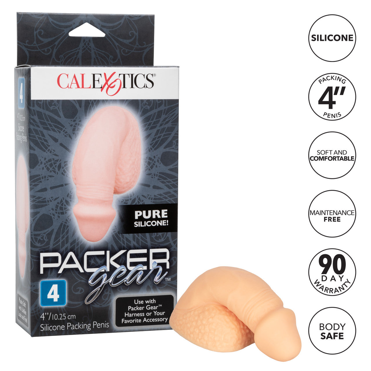 Packer Gear Pénis de Remplissage en Silicone 4"