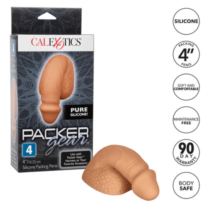 Packer Gear 4" Silicone Packing Penis - Tan