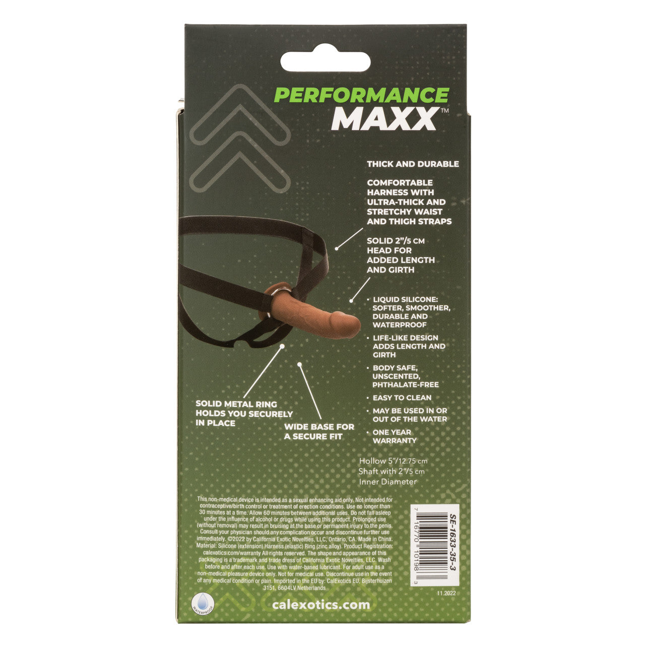Performance Maxx Life-Like Extension with Harness - Brown