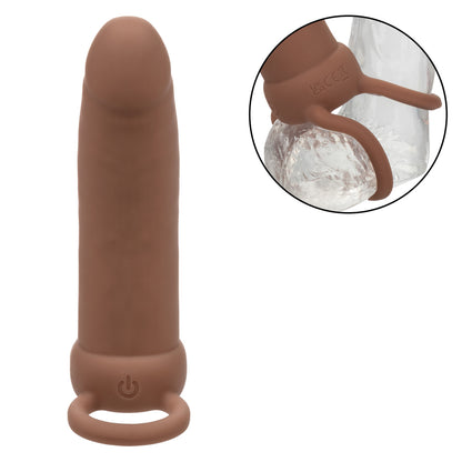 Rechargeable Thick Dual Penetrator - Brown