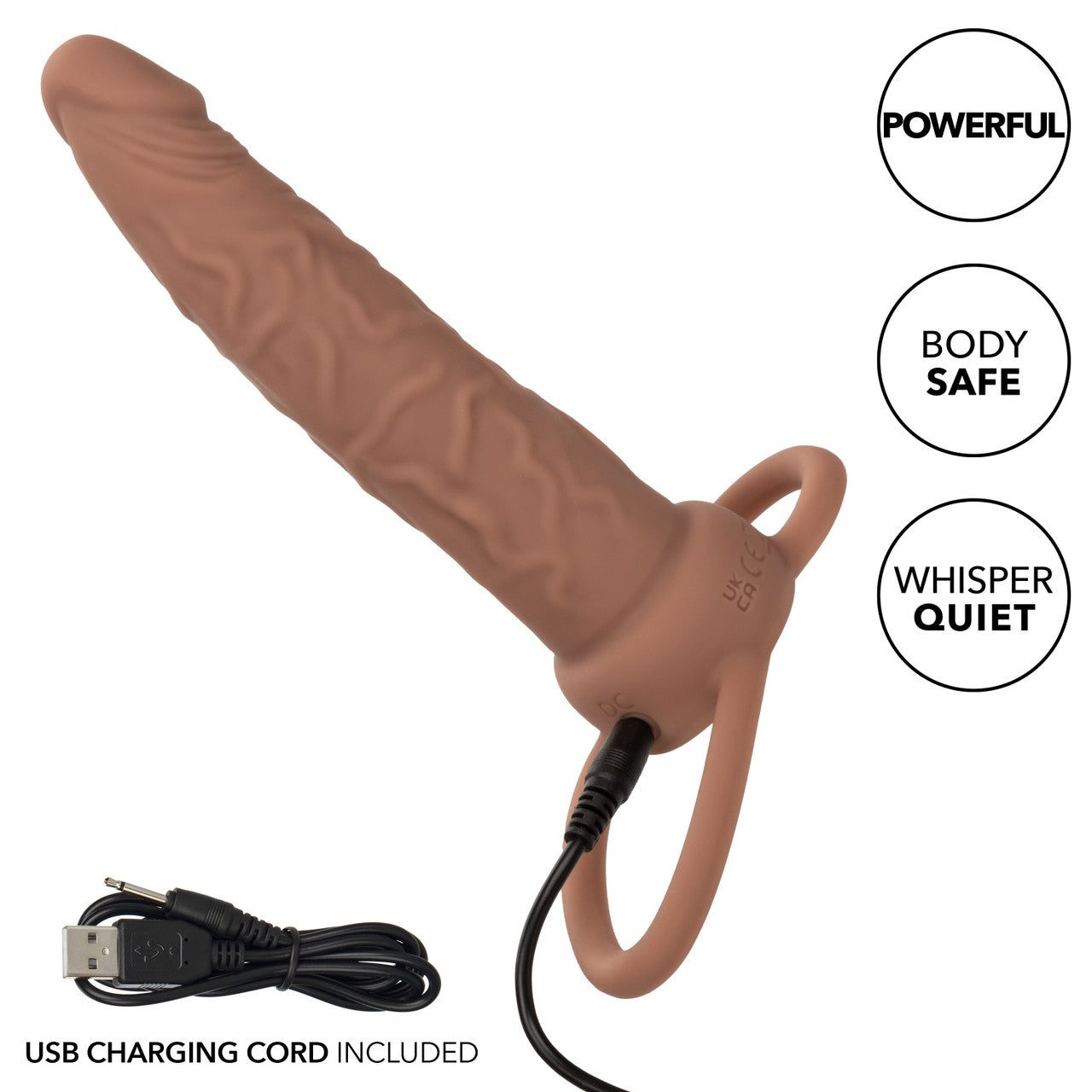 Rechargeable Dual Penetrator - Brown - Thorn & Feather