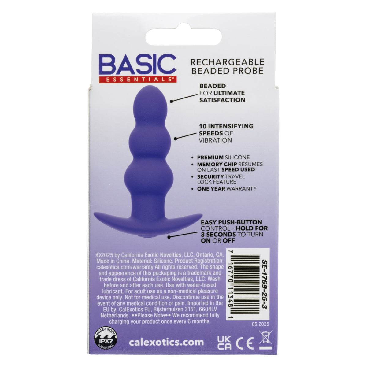 Basic Essentials Rechargeable Beaded Probe