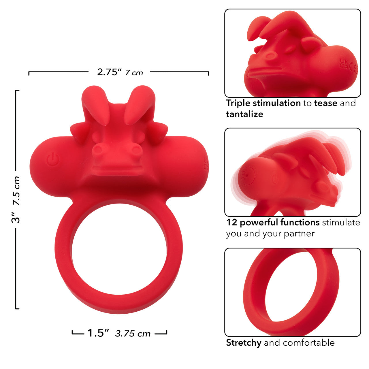 Silicone Rechargeable The Matador Cock Ring